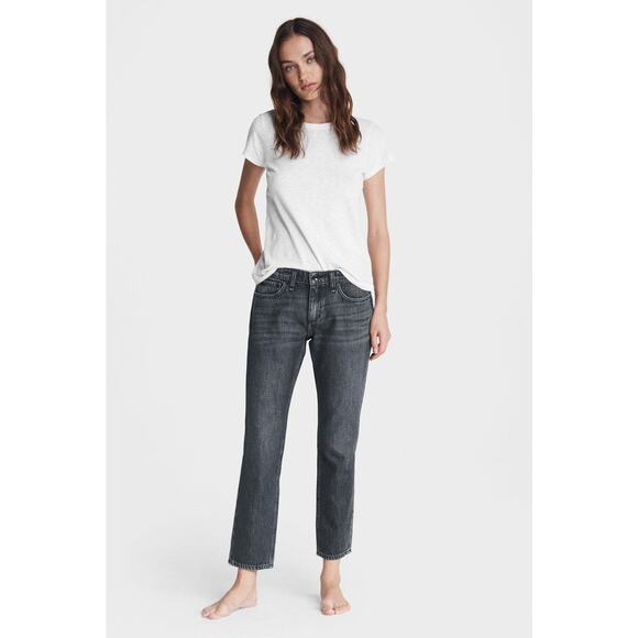 Rag & Bone Broken  in Denim  Dre low rise slim boyfriend jeans size 29 - Picture 1 of 7